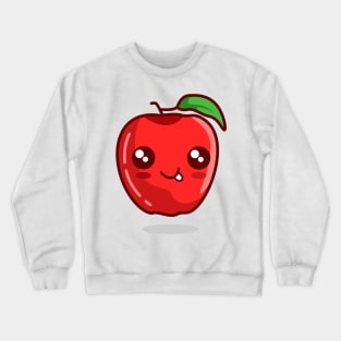 apple cute react Crewneck Sweatshirt